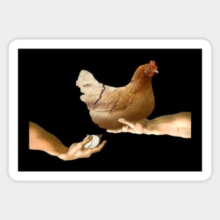 Michelangelo's hen Sticker